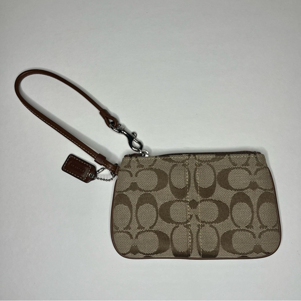 Brown Coach Wristlet